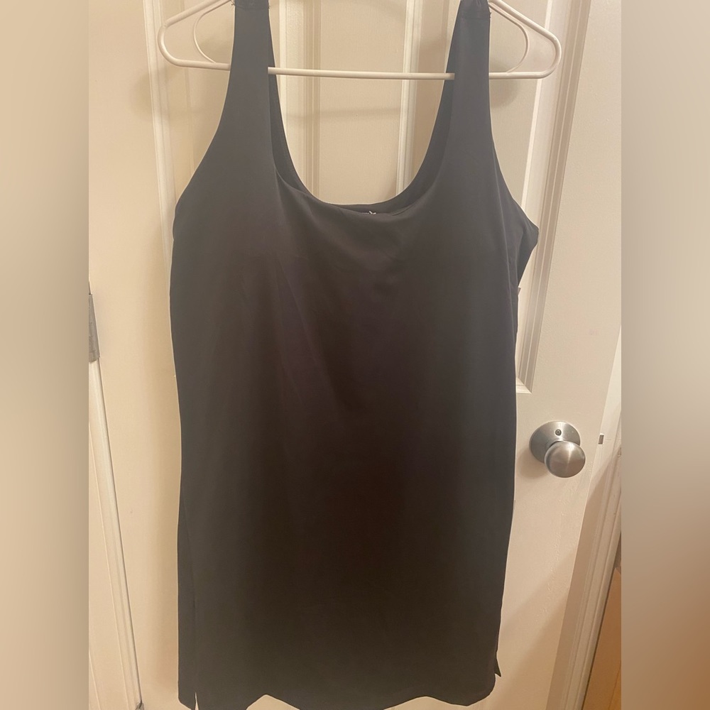Knee length active dress with built in bra & skorts
